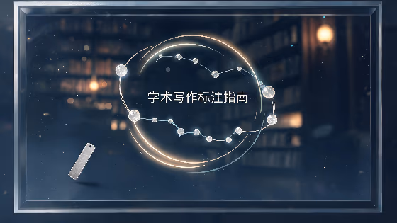 学术写作标注指南的参考文献格式示意图